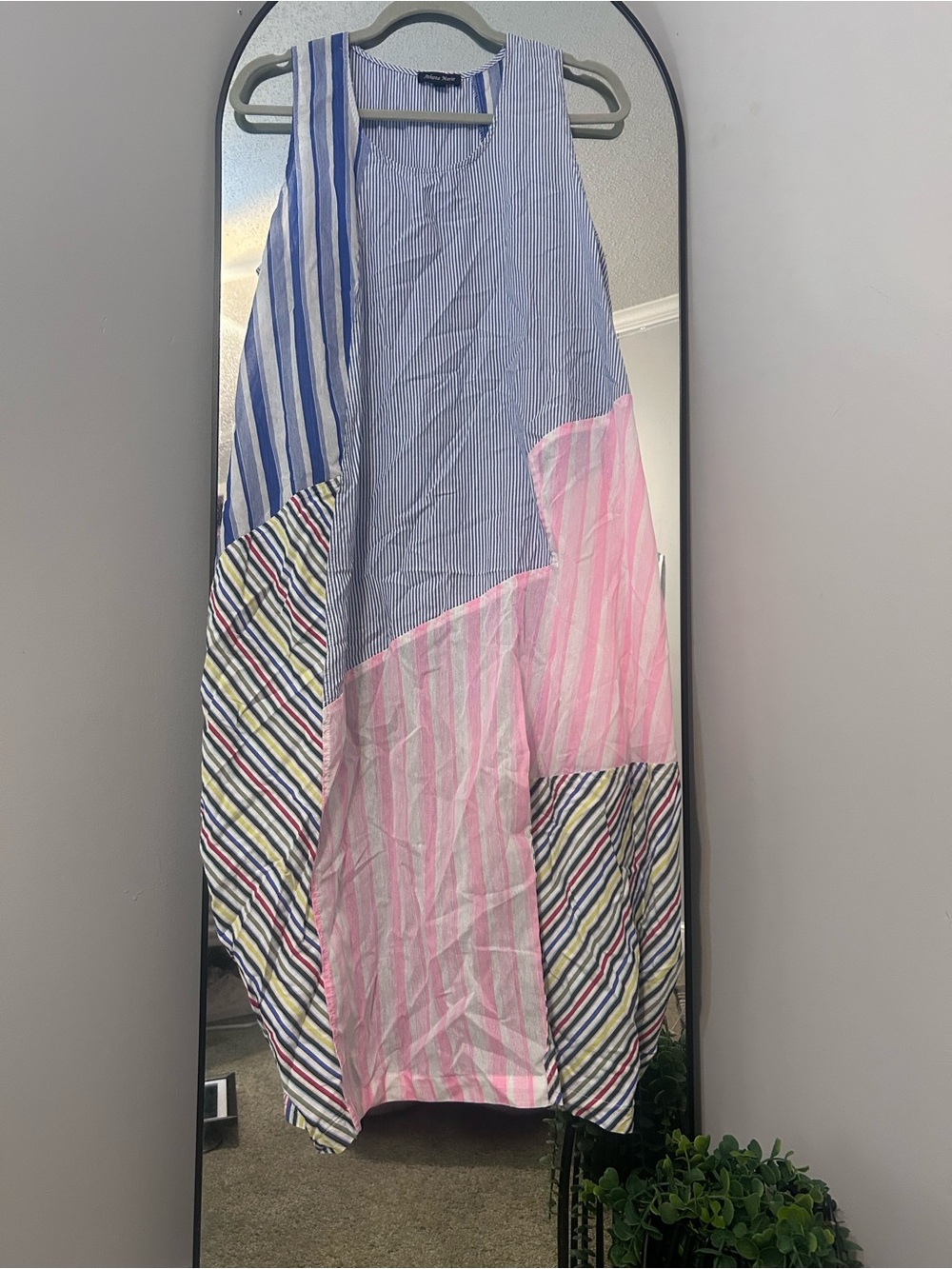 Colorful striped bubble dress✨